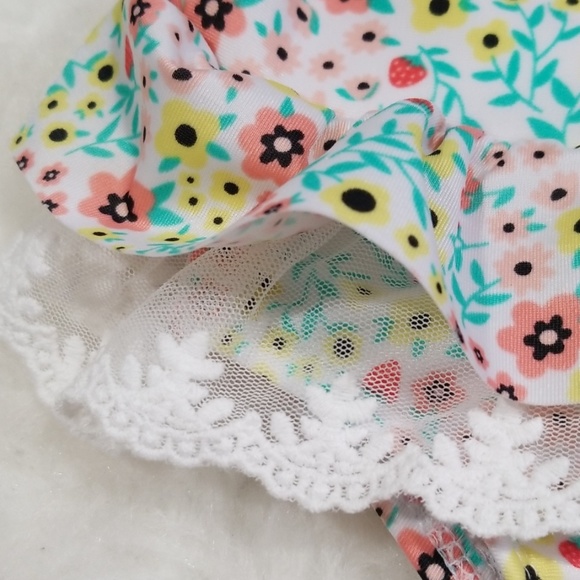 Cat & Jack one piece floral bathing suit. 18M - Picture 5 of 8